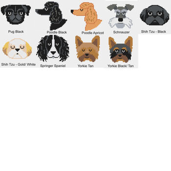 Dog Cross Stitch Kit Craft Decoration Letterbox, 3 of 8
