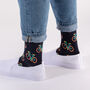 Men's Ethical Bicycle Print Sock, thumbnail 1 of 8