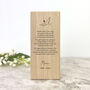 Personalised Happy Heavenly Mother's Day Wooden Tea Light Holder 13cm, thumbnail 4 of 5