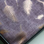 Personalised Rose Gold Feather Print Scarf, thumbnail 8 of 12