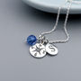 Compass And Initial Sterling Silver Necklace, thumbnail 3 of 7