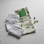 Organic Cotton Hankies Set Of Three In A Fabric Bag, thumbnail 10 of 12