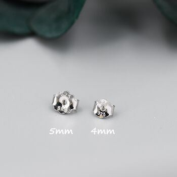 Sterling Silver Butterfly Backs, 4mm Or 5mm, 6 of 7