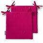 Hot Bright Pink Water Resistant Garden Chair Seat Pads, thumbnail 1 of 4