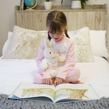 Personalised Bunny Rabbit Pyjamas For Children, 6 of 10