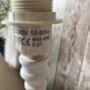 30cm White Wooden Table Bedside Lamp With Shade Country Style Décor, thumbnail 8 of 8