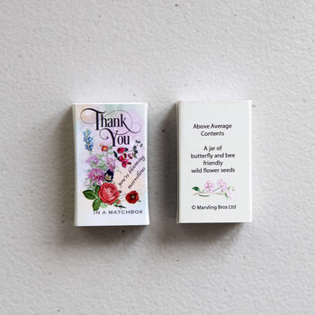 Thank You Wildflower Seeds In A Matchbox, 3 of 5