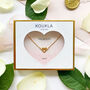 Gold Plated Bridesmaid Heart Loveknot Necklace, thumbnail 1 of 5