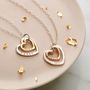 Personalised Silver And 9ct Gold Family Heart Necklace, thumbnail 4 of 10