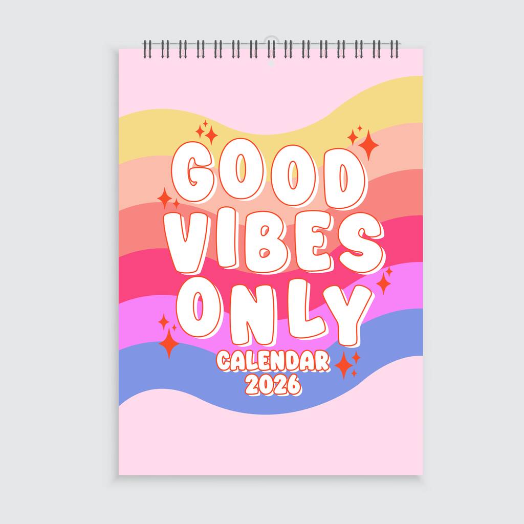Good Vibes Only The Positivity Calendar 2026, 1 of 8