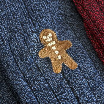 Men’s Warm Bamboo Christmas Socks Gift Set, 2 of 9