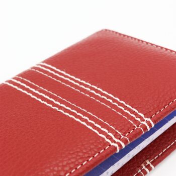 Red Leather Cricket Notebook Wallet, 7 of 8
