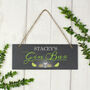 Personalised Gin Bar Hanging Slate Plaque Wall Sign, thumbnail 2 of 4