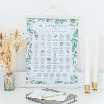 Wedding Planning Scratch Poster | Eucalyptus, 4 of 6
