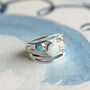 Trio Of Opal Statement Ring, thumbnail 7 of 7