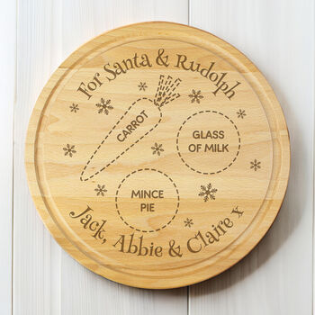Personalised Christmas Eve Mince Pie Board, 2 of 5