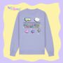 Organic Cotton Crew Neck Sweater Funny Slogan, thumbnail 4 of 6