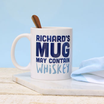Personalised May Contain Ceramic Mug, 2 of 5
