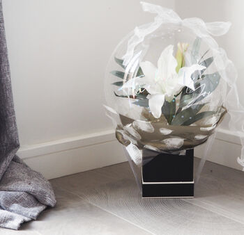Personalised Floral Lily In Bubble Balloon, 2 of 8