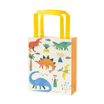 Set Of Eight Dinosaur Paper Party Bags, 2 of 2