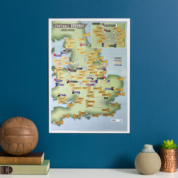 Personalised Scratch Off UK 92 Football Grounds Print, 11 of 12