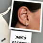 Silver Lightning Bolt Stud Earrings – Oasis She’s Electric Inspired Gift, thumbnail 4 of 7