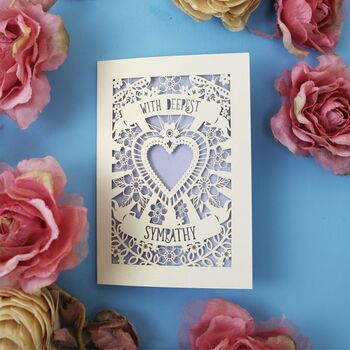 With Deepest Sympathy Laser Cut Card, 3 of 5