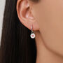Sterling Silver Jam Biscuit Charm Hoop Earrings, thumbnail 7 of 12