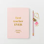 Personalised Teacher Gift Softback Notebook, thumbnail 2 of 7