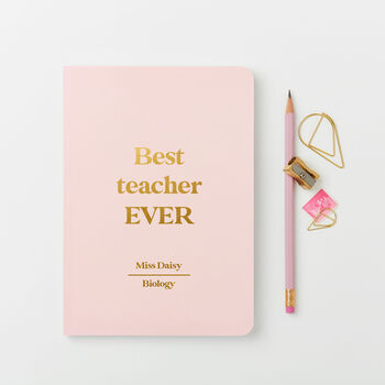 Personalised Teacher Gift Softback Notebook, 2 of 7