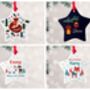 Personalised Star Ceramic Christmas Decoration, thumbnail 4 of 12