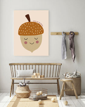 Little Acorn, Big Dreams Nursery Art Print, 4 of 4