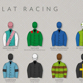 Greats Of The Flats Racing Poster Print, 2 of 4