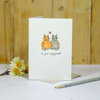 Personalised 'Love Cats' Handmade Card, 5 of 5