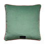 Grover Abstract Green Piped Linen Cushion, thumbnail 8 of 8