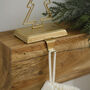 Gold Christmas Tree Stocking Holder, thumbnail 3 of 3