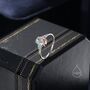 Ab Auroral Cz Oval Ring In Sterling Silver, thumbnail 4 of 10