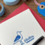 'Chippy Tea Seagull' Letterpress Card, thumbnail 2 of 3