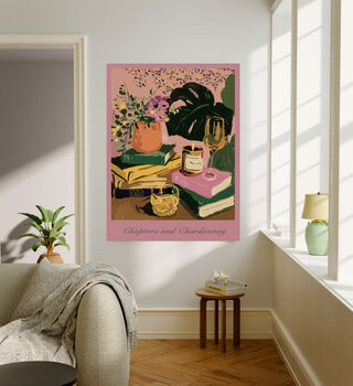 Chapters And Chardony Book Art Print, 2 of 5