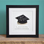Personalised Wooden Graduation Cap Print – Class Of, thumbnail 4 of 4