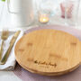 Personalised Spring Family Round Chopping Board, thumbnail 2 of 6
