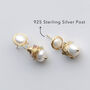 Handmade Tourmaline Freshwater Pearl Earrings In A Box, thumbnail 2 of 6