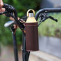 Leather Bike Water Bottle Holder, thumbnail 3 of 6
