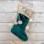 Personalised Luxe Velvet Christmas Stocking, thumbnail 3 of 12