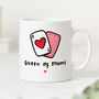 'Queen Of Mums' Personalised Mug, thumbnail 3 of 4