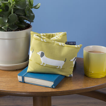 Microwaveable Lavender Wheat Warmer In Sausage Dog, 2 of 2