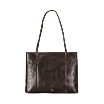 Women's Large Leather Shopper Tote Bag 'Athenea', 3 of 12