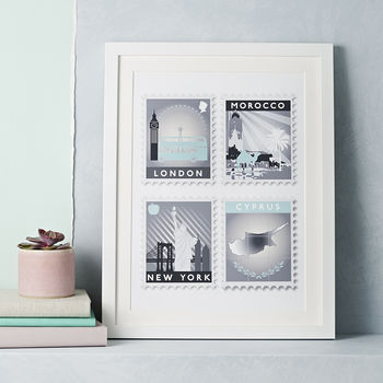 Favourite Destinations Stamp Art Print, 4 of 12