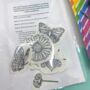 Butterflies And Bees Stick And Sew Embroidery Stickers, thumbnail 2 of 7