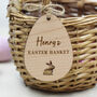 Easter Basket Personalised Wooden Tag, thumbnail 6 of 6